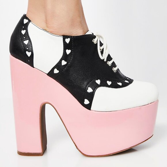 Sugar Thrillz Shoes - Sugarbaby Sugarthrillz Peggy Sue loafer Platform shoes US 8